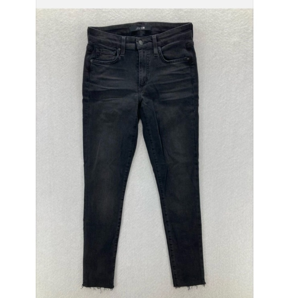 Joe's Jeans Skinny Ankle Womens Sz 28 Black Stretch Denim Skinny Jeans Mid Rise
